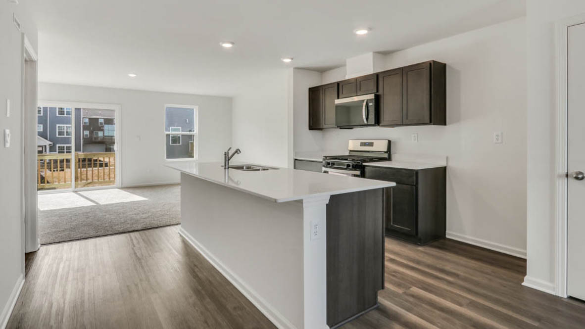 kitchen with flagstone cabinetry