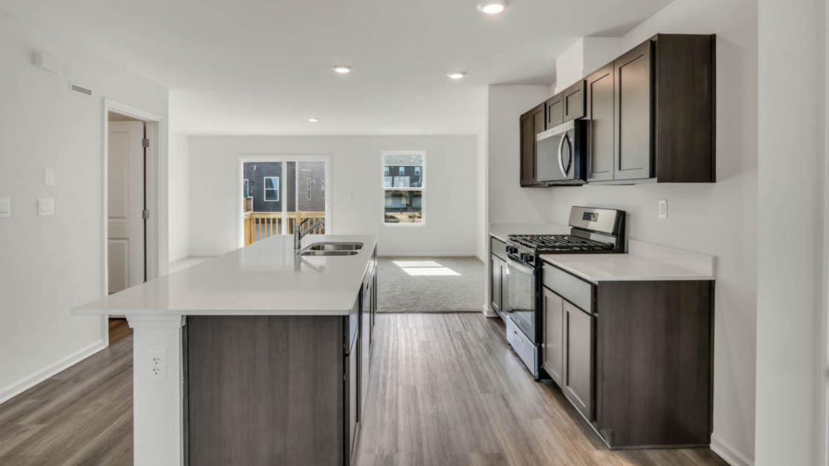 kitchen with flagstone cabinetry