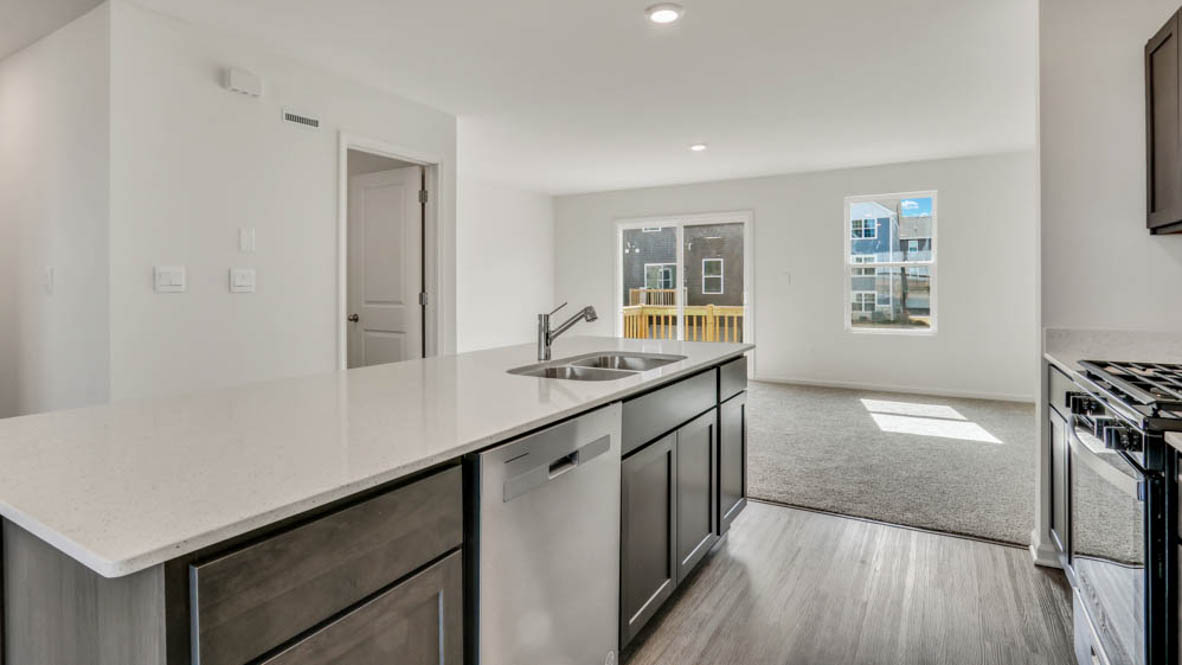 kitchen with flagstone cabinetry