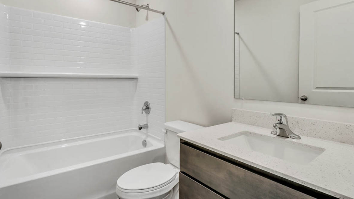 bathroom with flagstone cabinetry