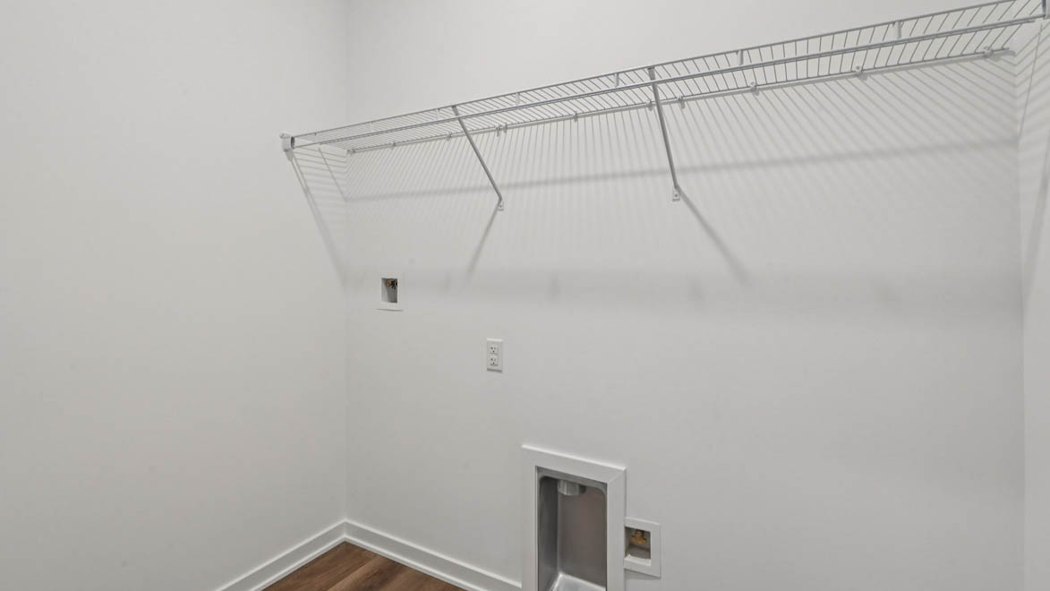 Laundry room outside of flex room