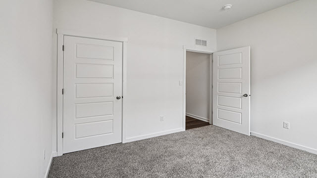 Interior bedroom with closet