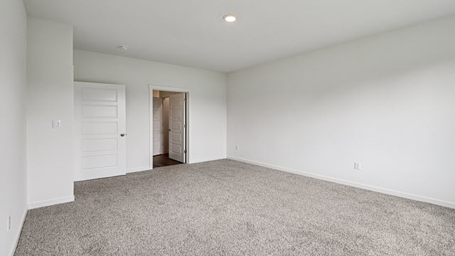 Interior bedroom with closet