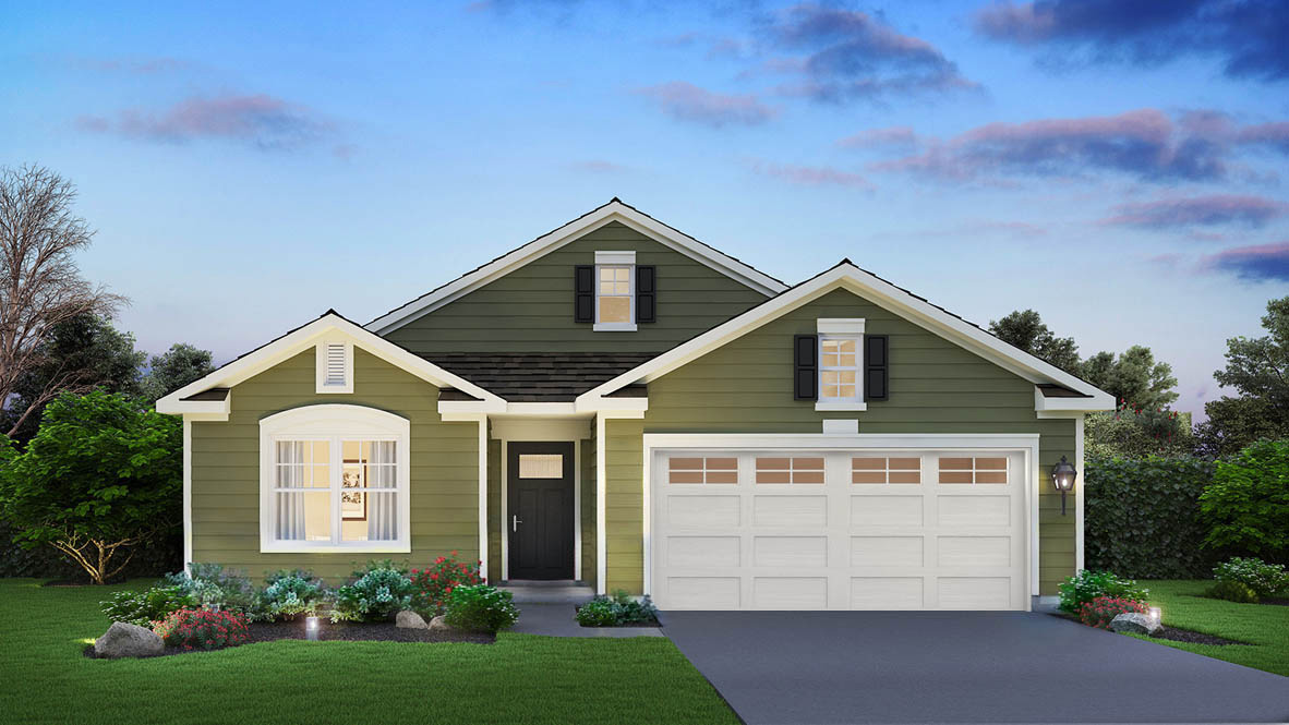 Rendering of dover exterior with vinyl siding