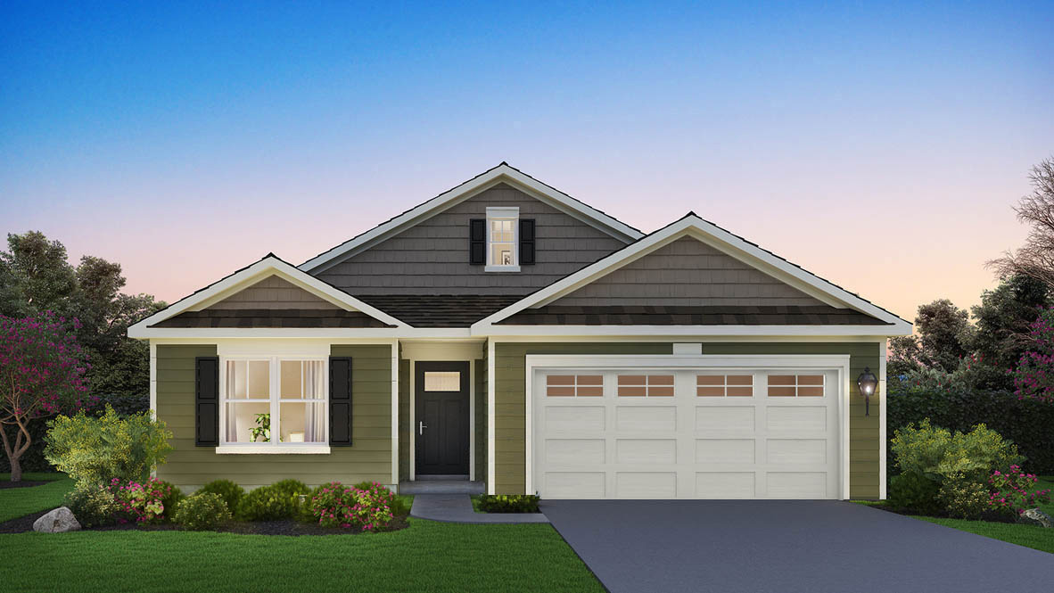 Rendering of dover exterior with vinyl siding