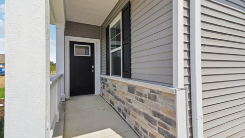 Walkway entrance to ranch townhome