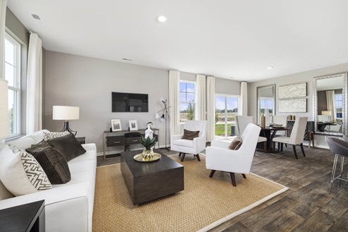 New Homes in Pingree Grove, Illinois in Cambridge Lakes North by D.R. Horton