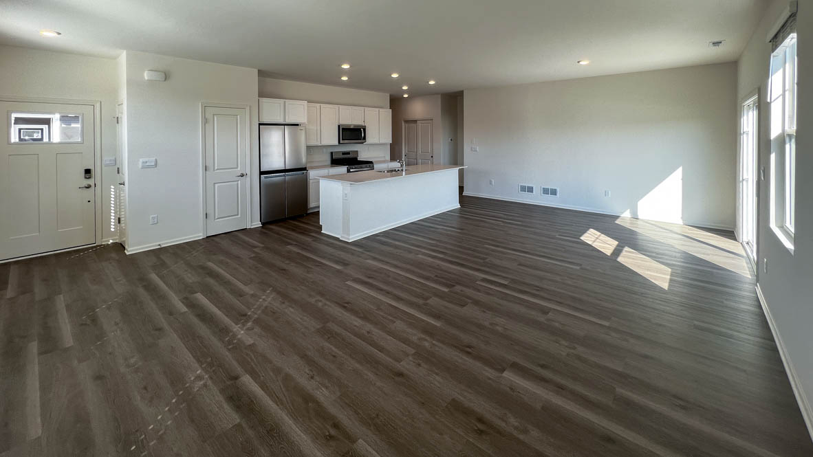 Entrance to open concept main living