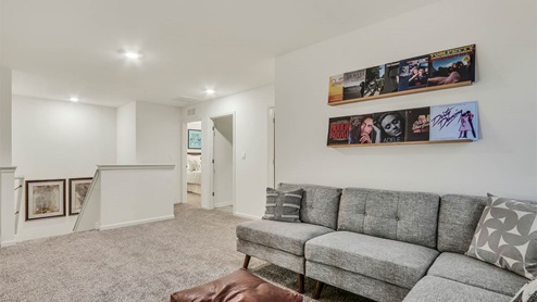 loft area with carpet