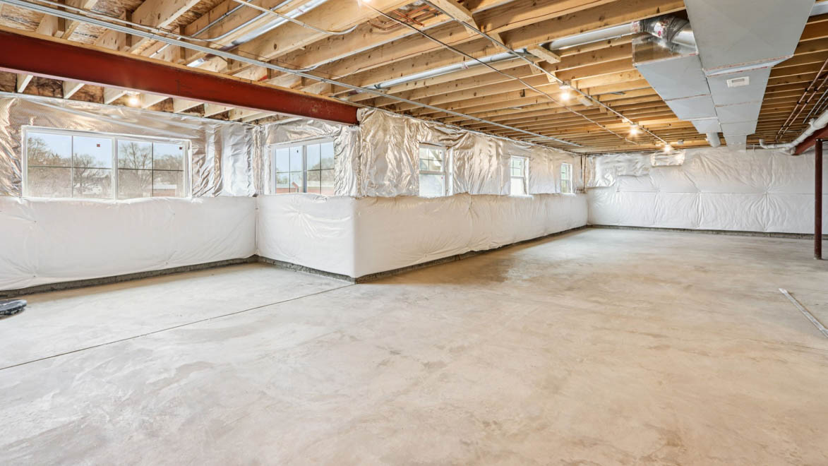 unfinished basement