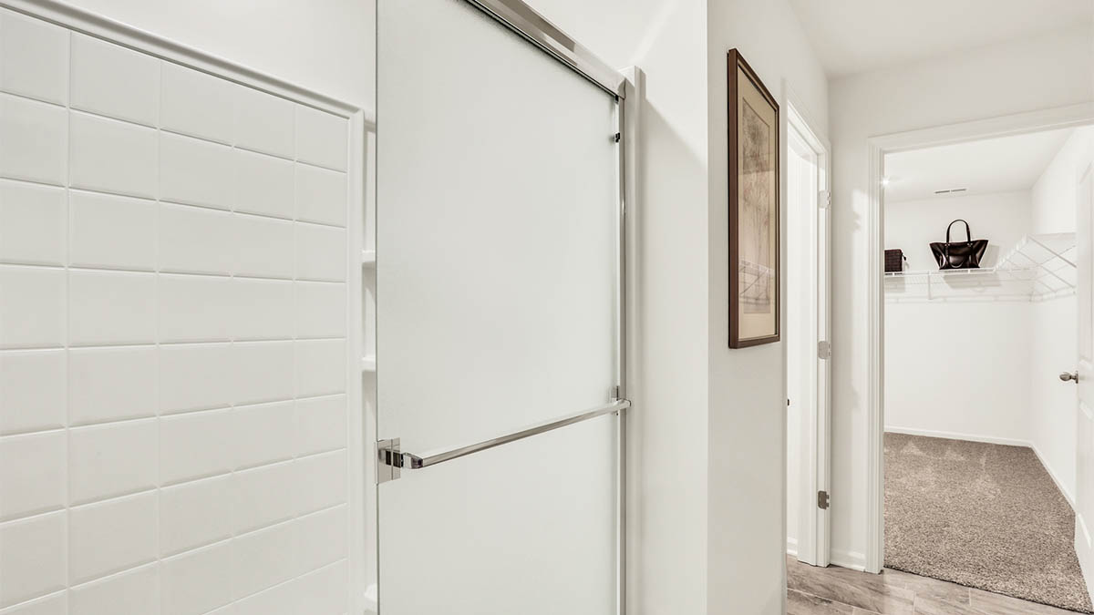 Primary bathroom with walk in shower