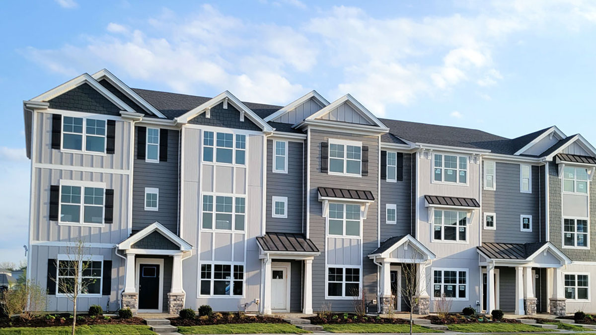 exterior of gregory townhome