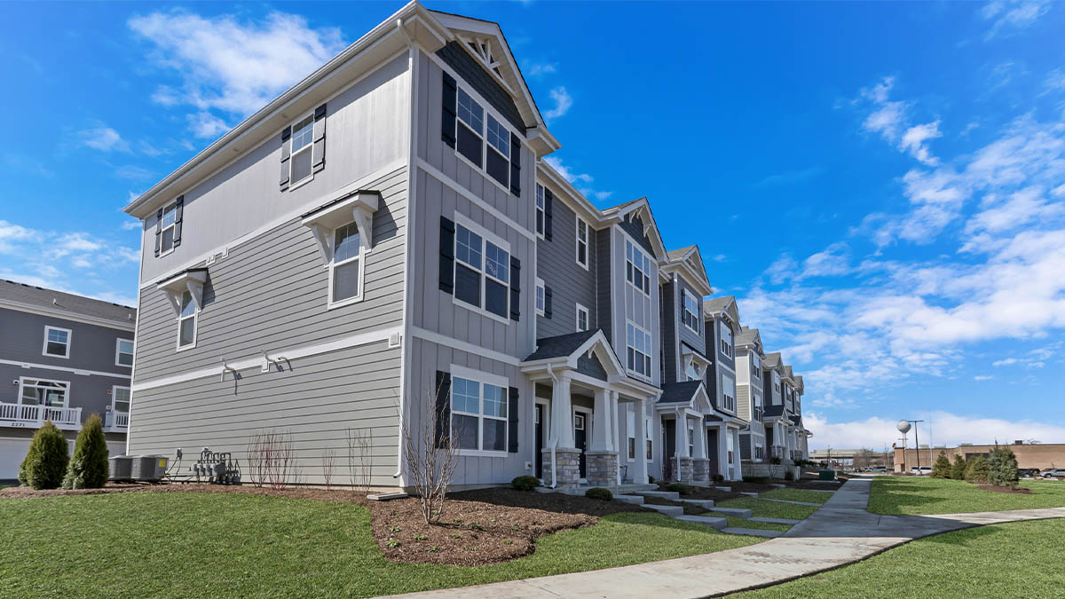 exterior of gregory townhome