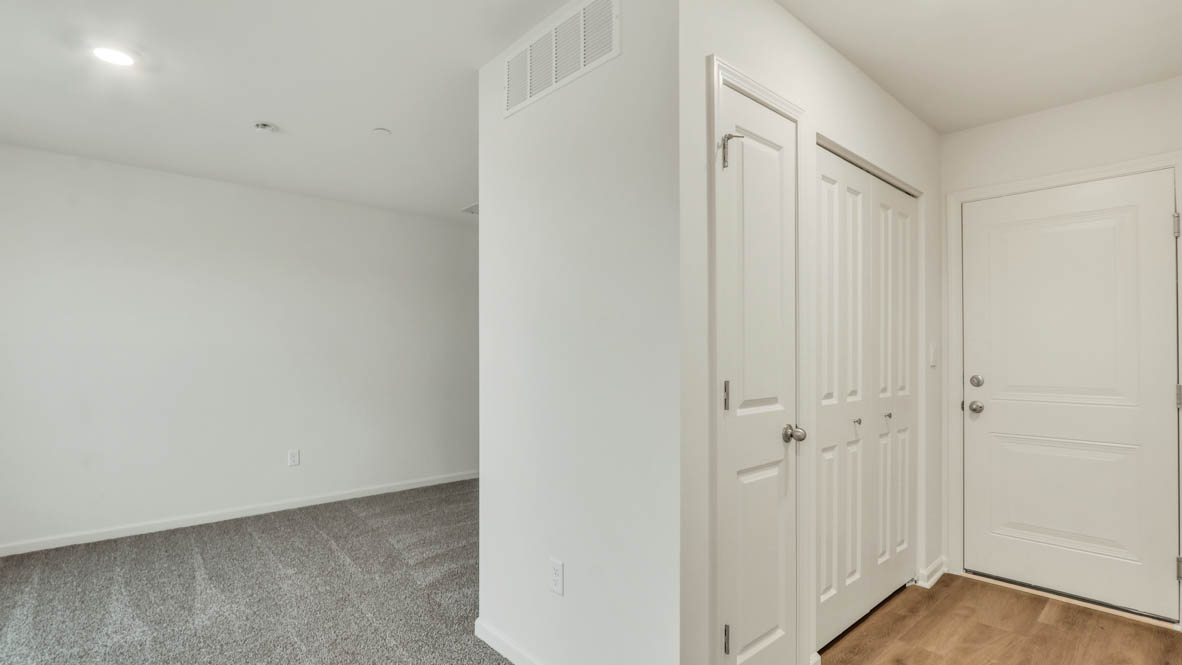 Lower level hallway from garage entrance