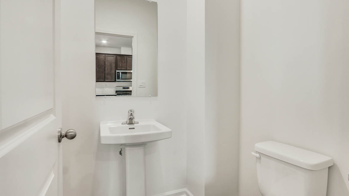 Half bathroom on main level