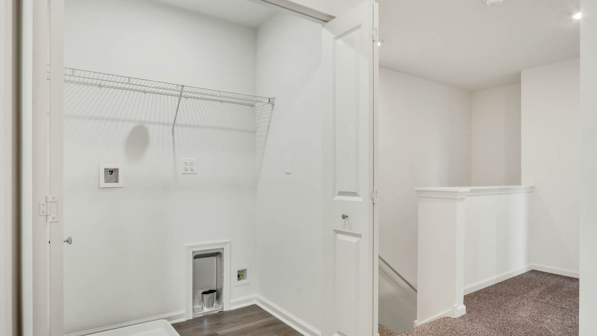 Upper level laundry