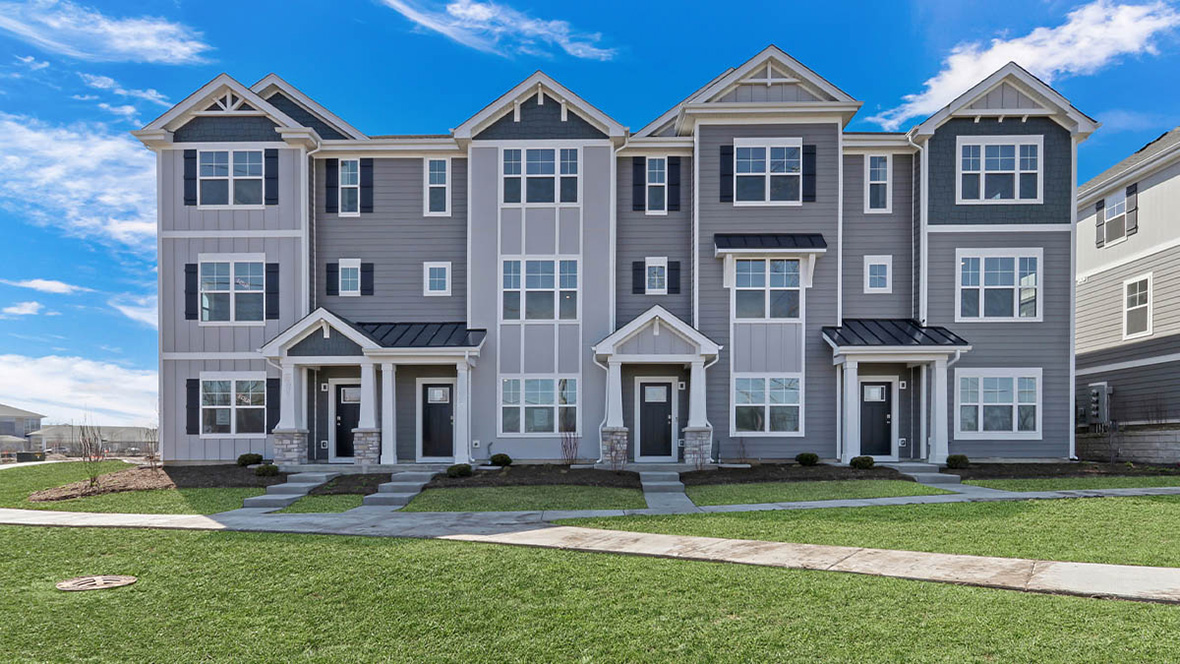 tri level townhome exterior gregory models