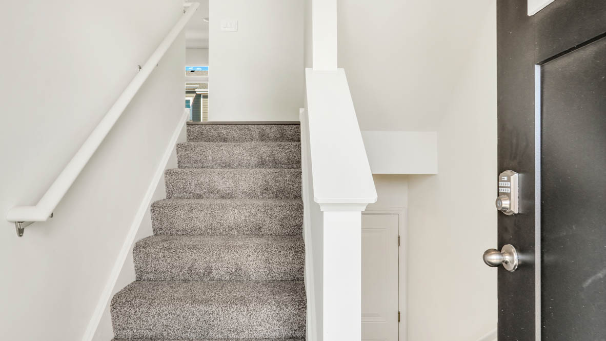 Entry to split level staircase