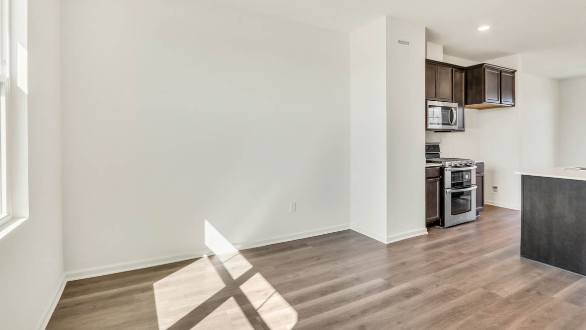 Dining room to the right of kitchen