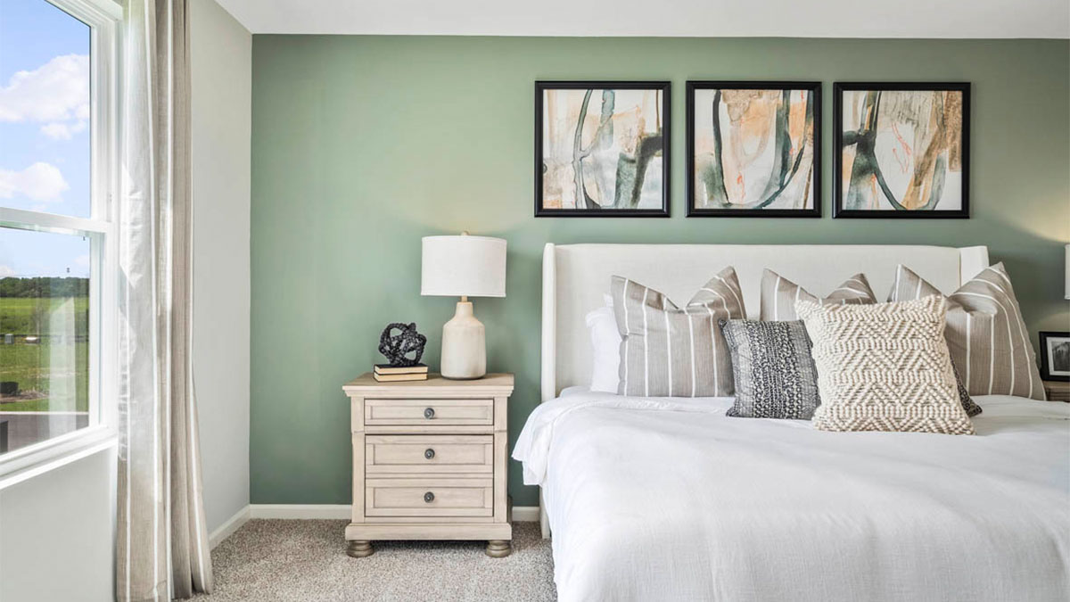 Primary bedroom with connecting en suite