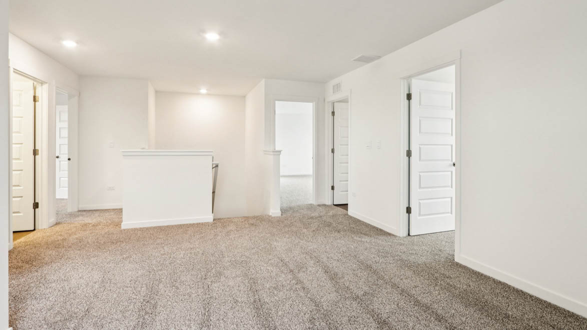 loft in the center of upper level