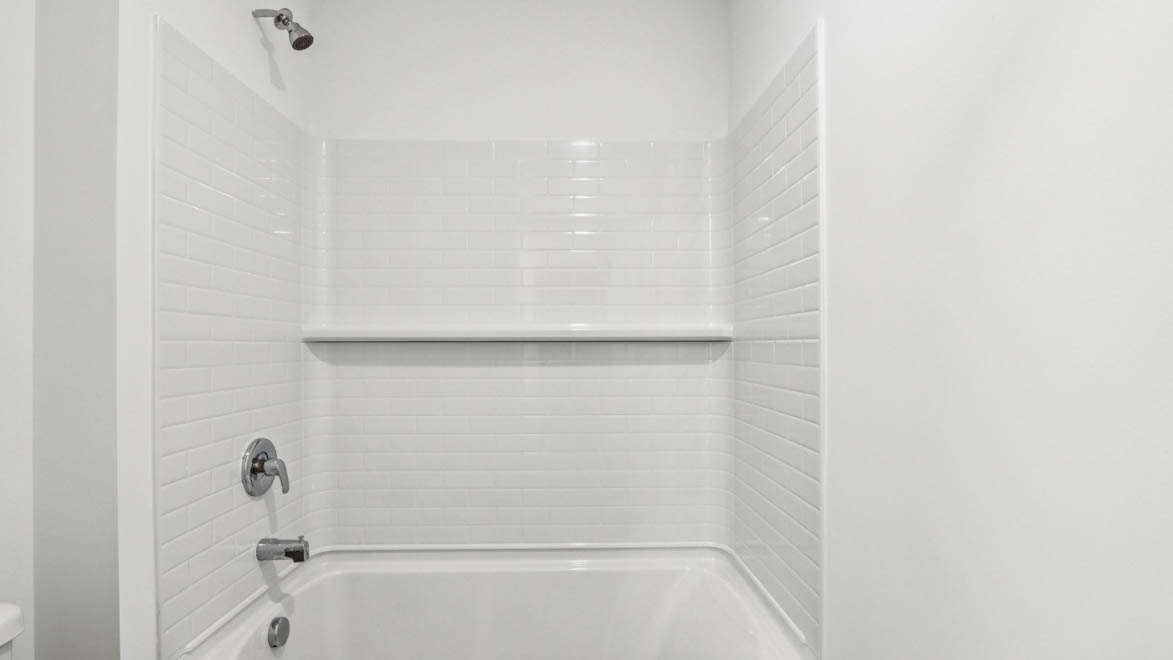 water closet with tub, shower and toilet