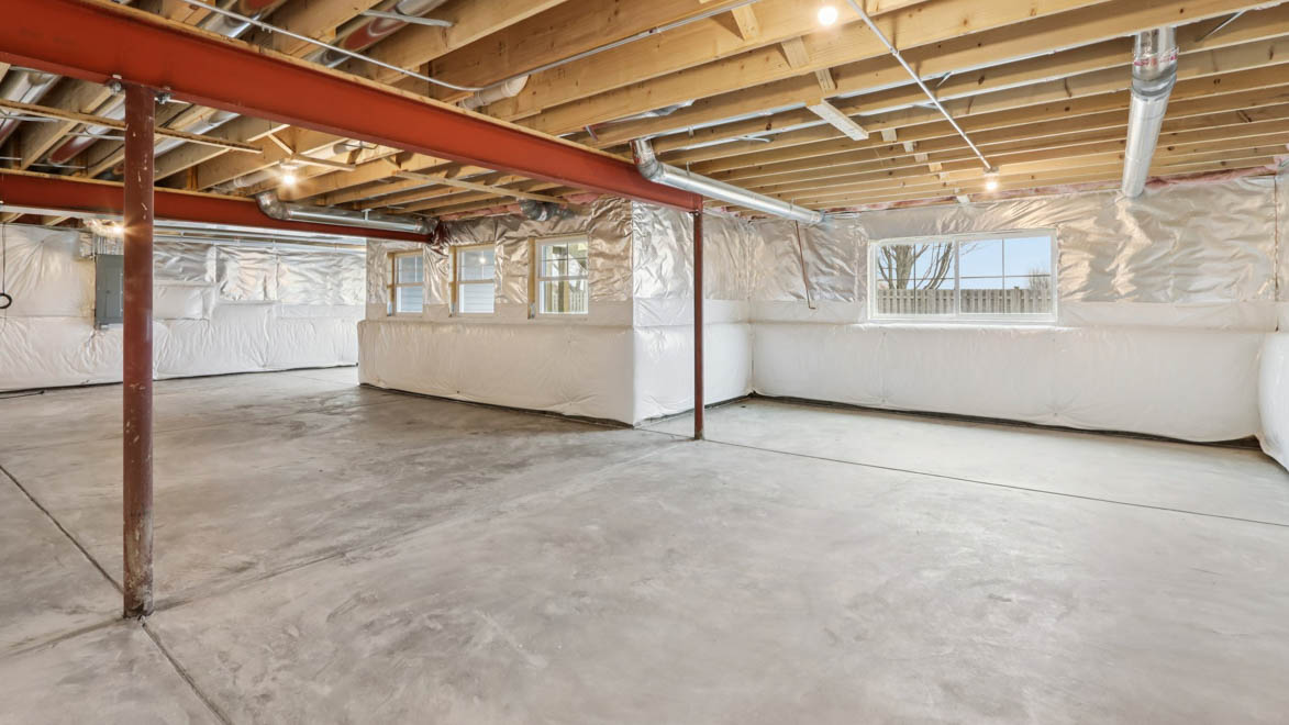 unfinished basement