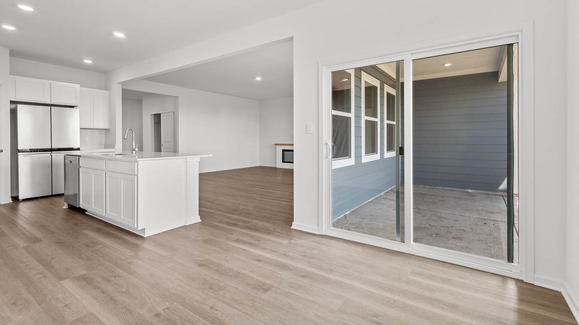 Dining room next to kitchen