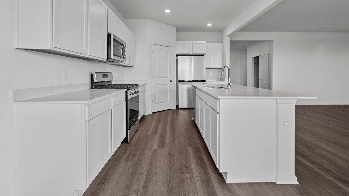 Kitchen overlooking great room