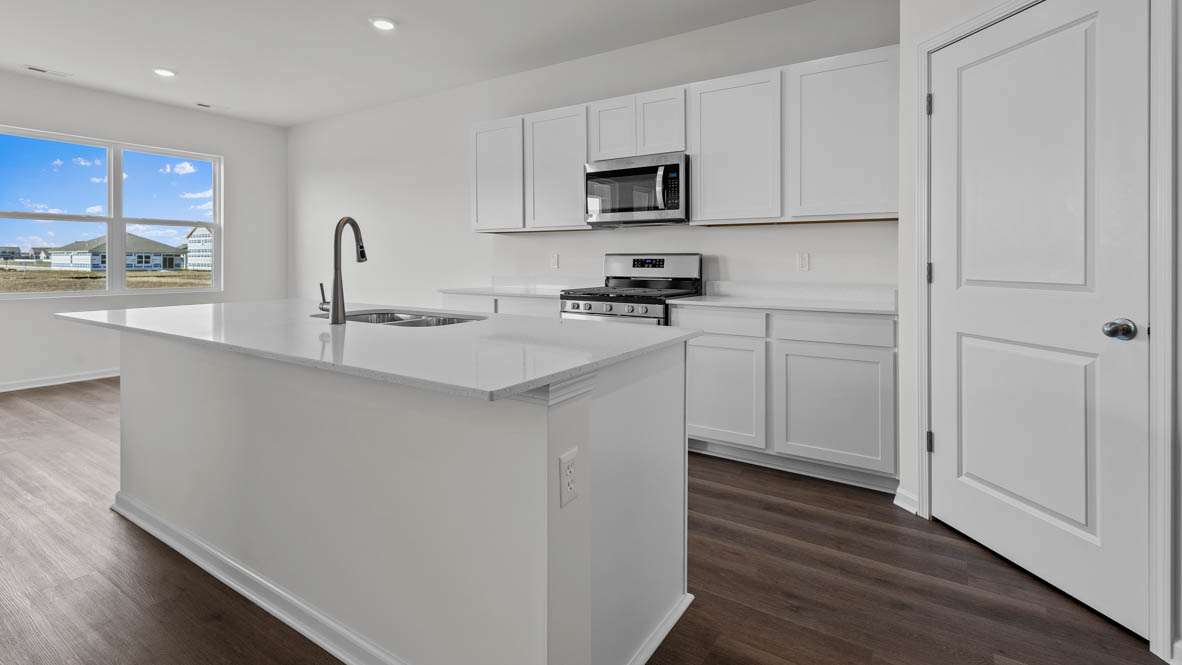 Kitchen with walk in pantry