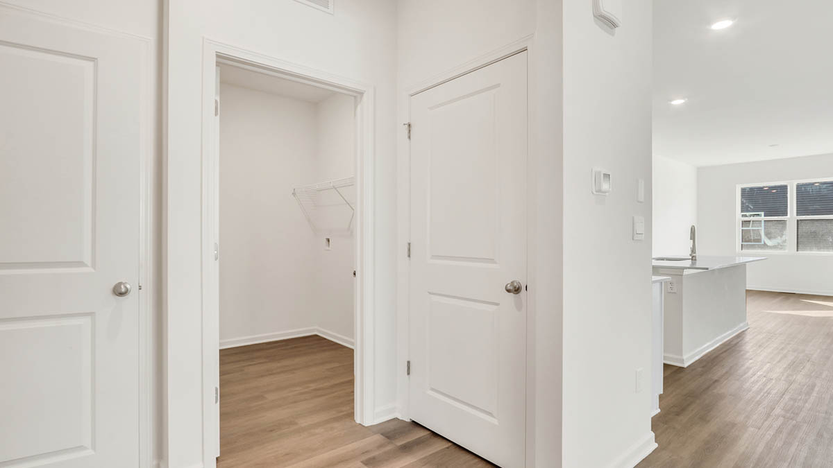 Garage entrance and laundry room