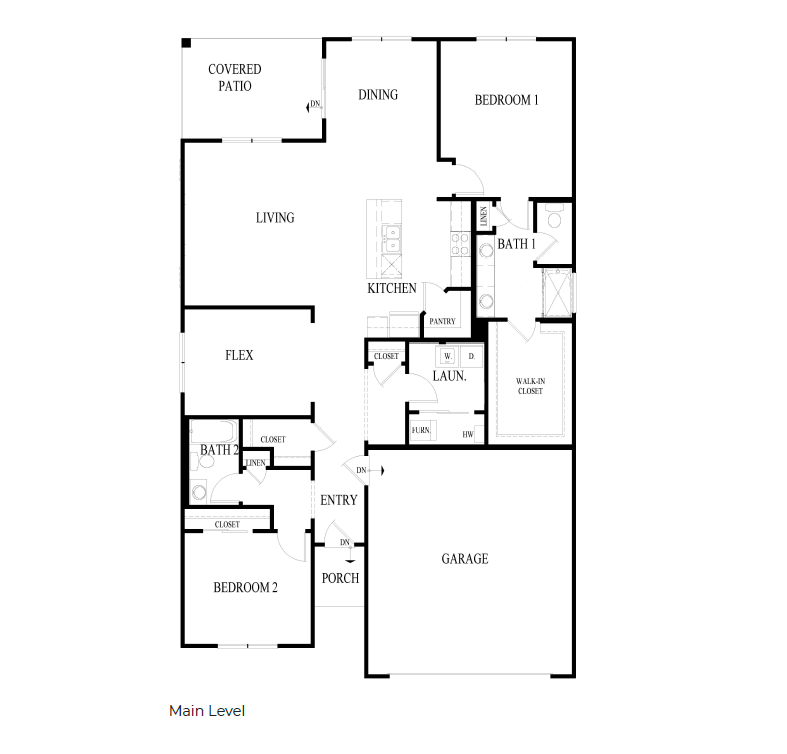 Ranch Bristol floorplan layout