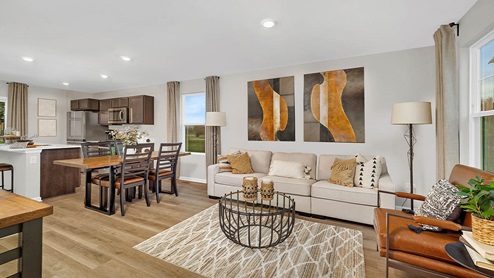 open concept living room