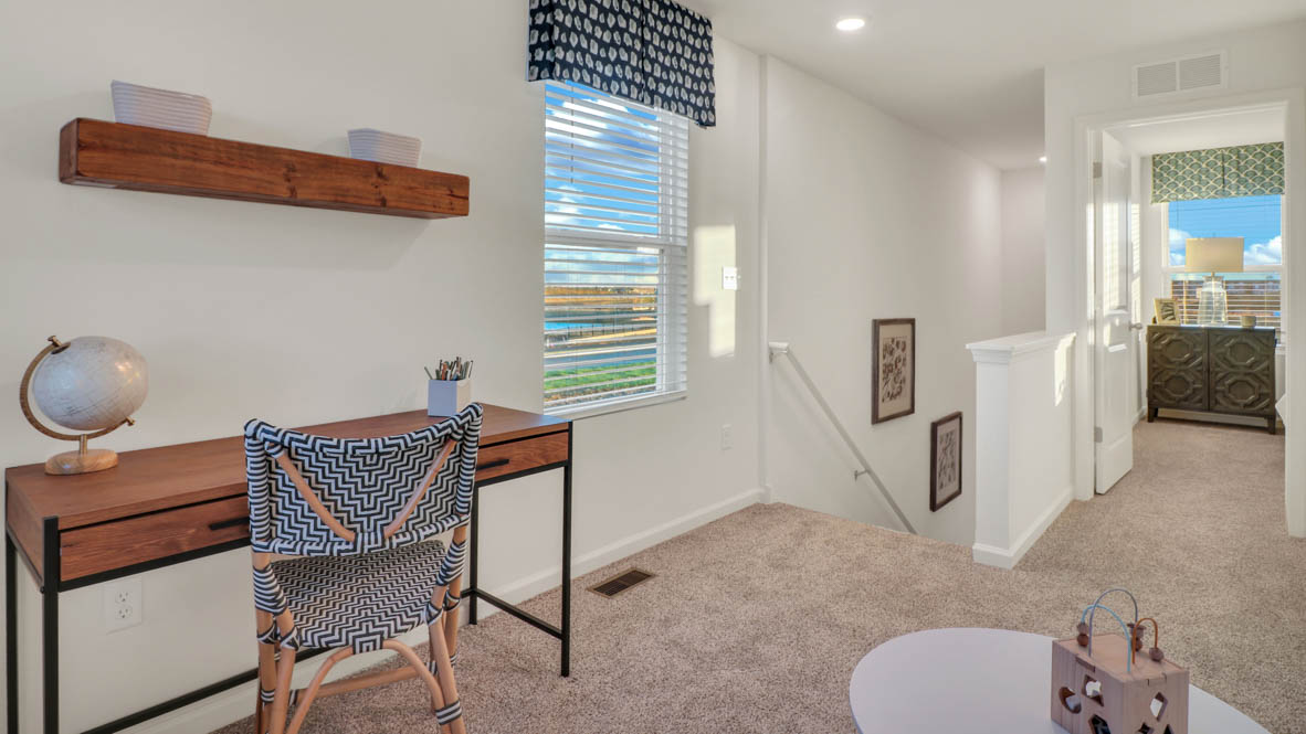 open upper level loft