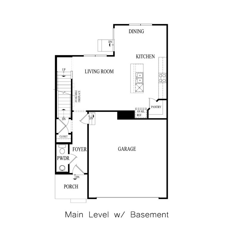 Bradley first floor basement floor plan layout