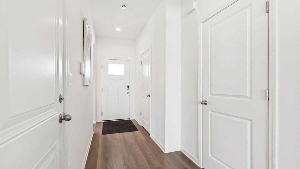 Entry hallway into great room