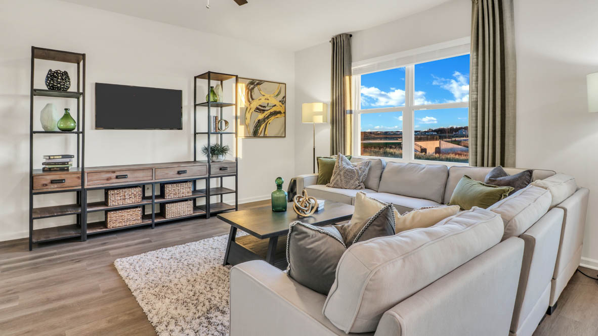 open concept living room