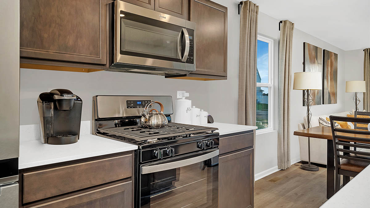 kitchen with stainless steel appliances