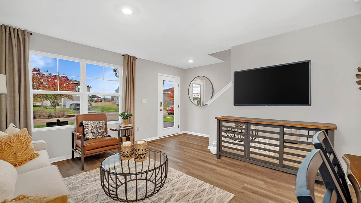 open concept living room