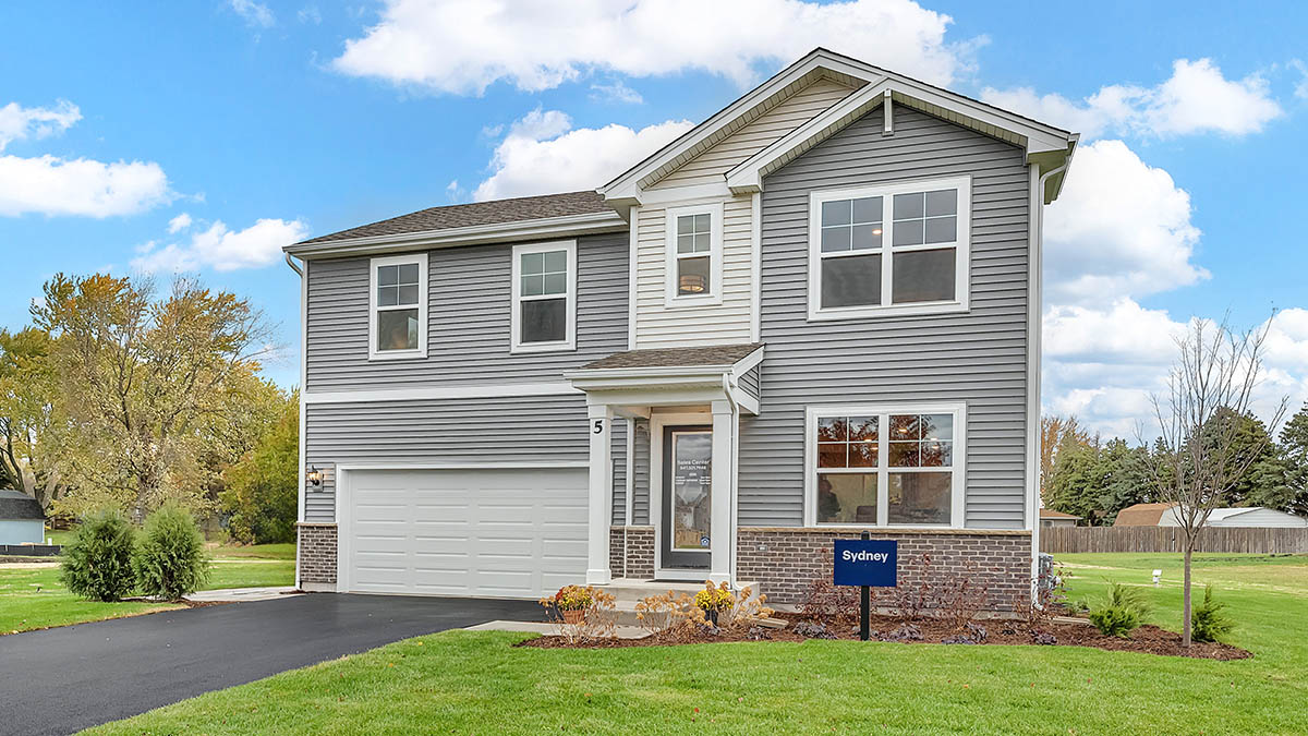 two-story single family home with 2-car garage