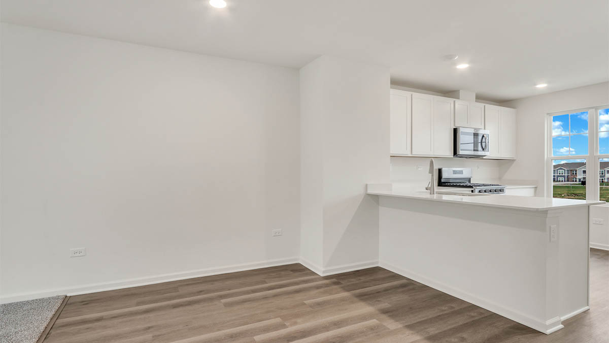 Dining area with open-concept and dining table