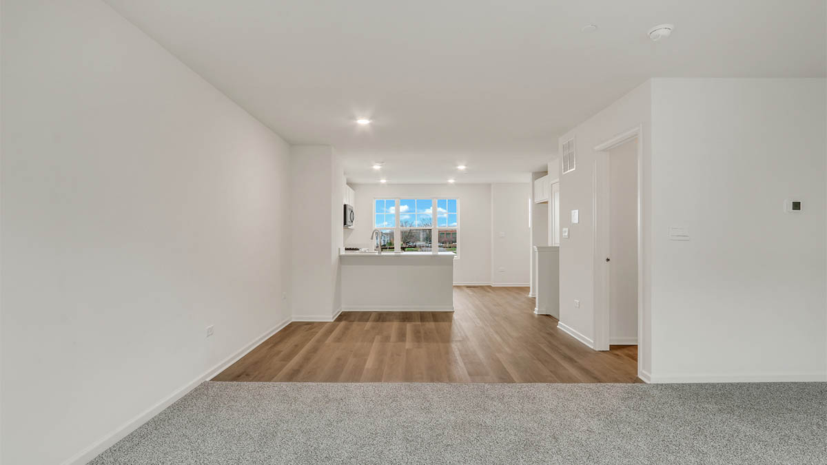 full living and kitchen with window