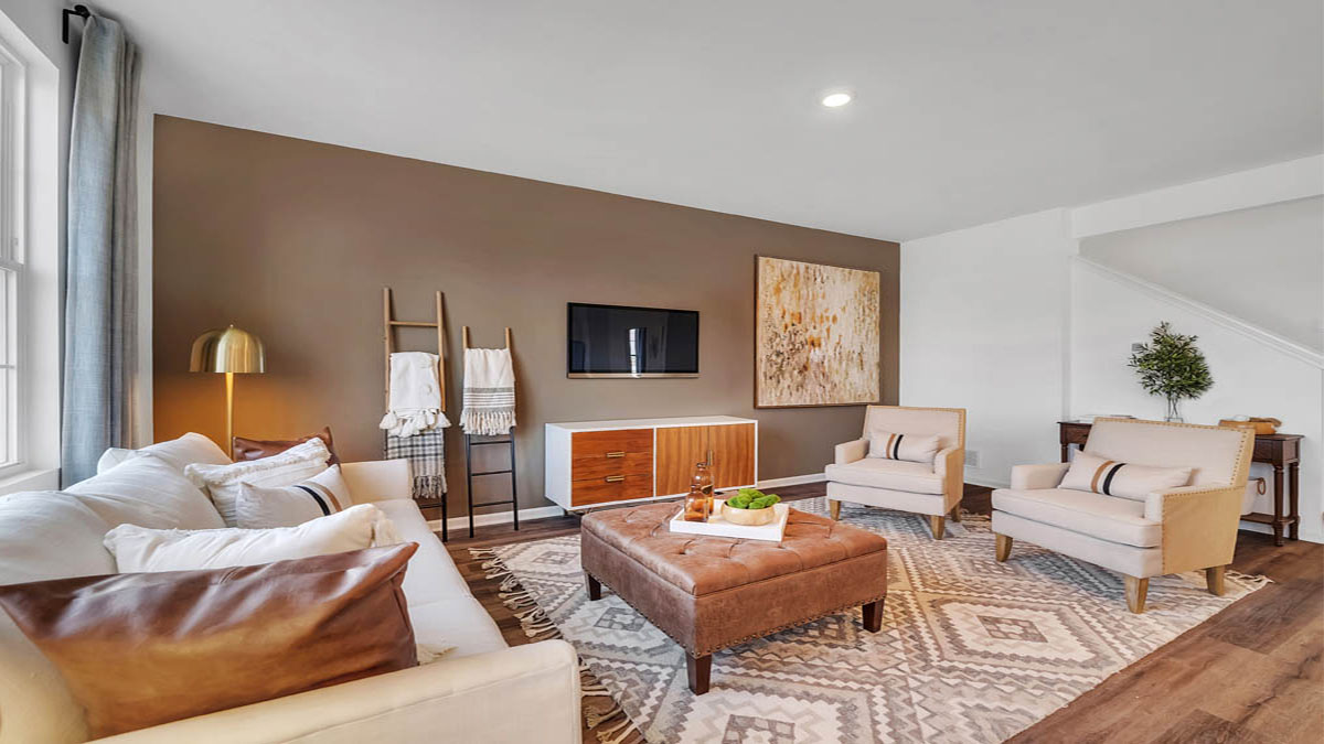 great room in front of kitchen