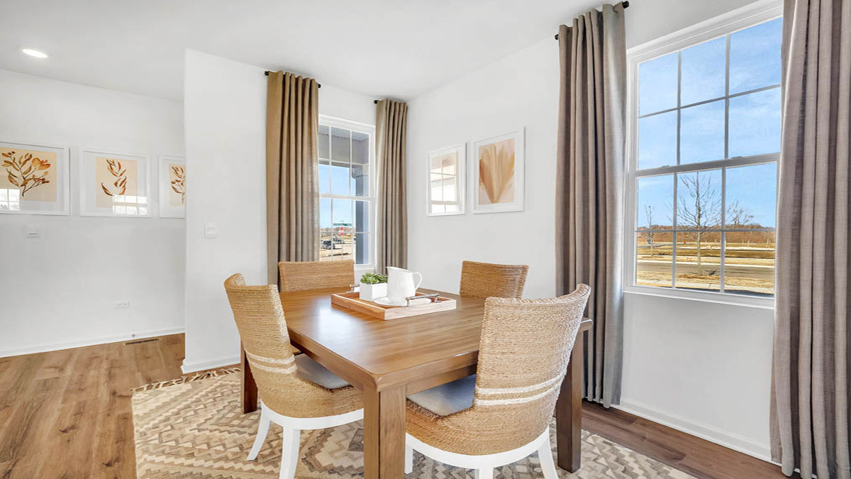 Separate dining area