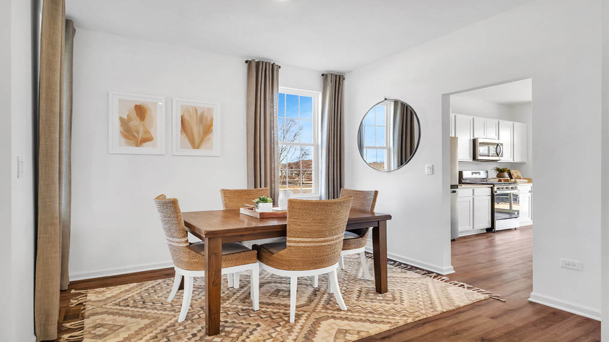 Dining room off of entry way