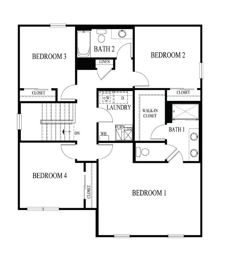 Stonewater Bellamy Floorplan Second Level