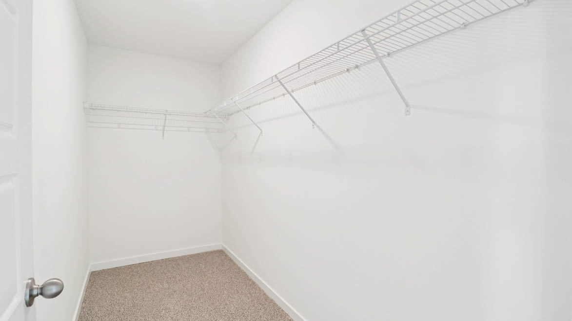 Large walk in primary closet
