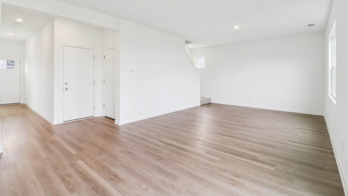 Entrance into open concept main living space