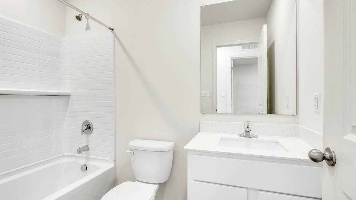 bathroom with a vanity sink, toilet and shower
