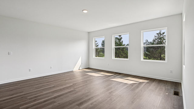 Interior living area with large windows